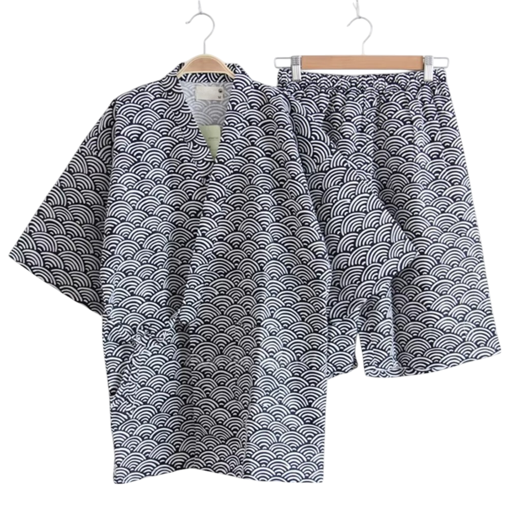 Casual Seigaiha Jinbei Set