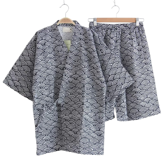 Casual Seigaiha Jinbei Set